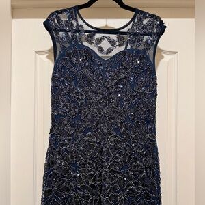 Navy Blue Formal Dress (L)